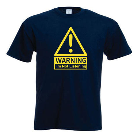 Warning I'M Not Listening Fun Child's T-Shirt